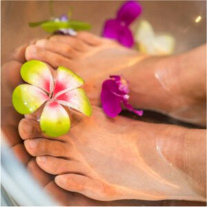 flower pedicure